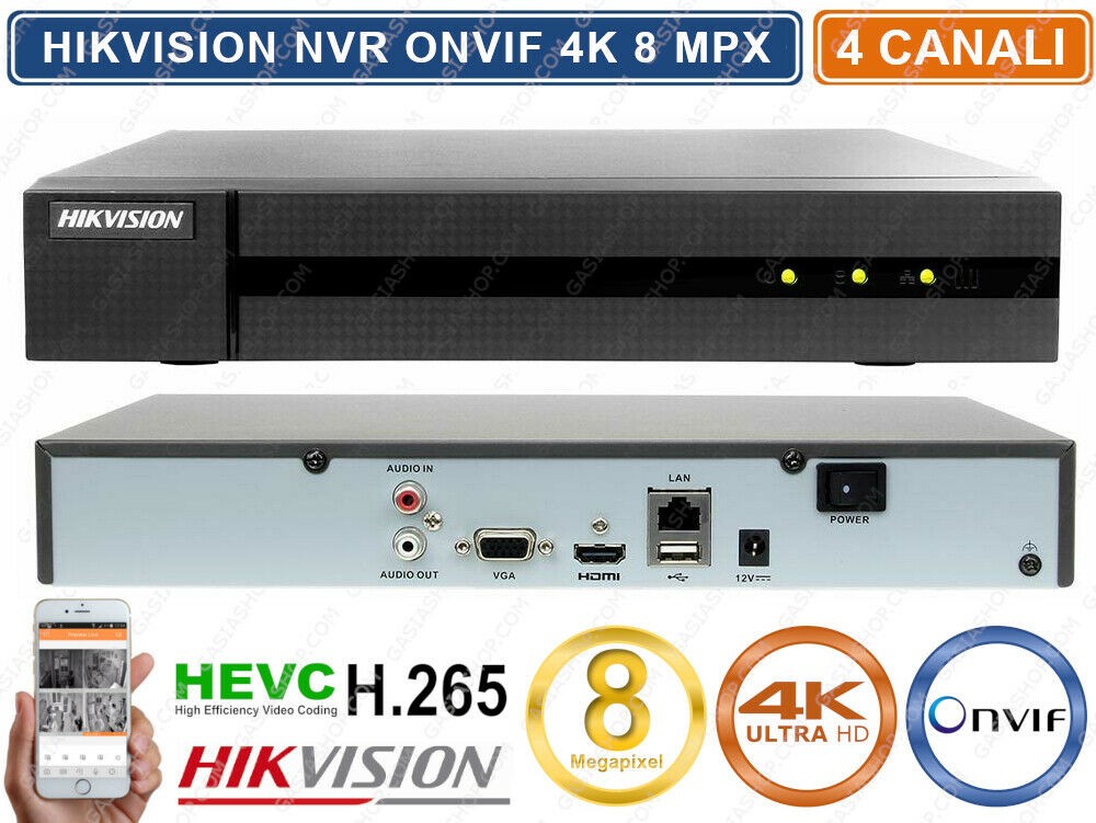 Gasiashop - HWN-4104MH - HIKVISION HWN-4104MH HIWATCH SERIES NVR 4K HD ...